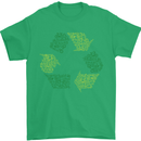 Recycle Bike Fun Cyclist Funny Mens T-Shirt Cotton Gildan Irish Green