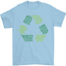 Recycle Bike Fun Cyclist Funny Mens T-Shirt Cotton Gildan Light Blue