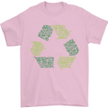 Recycle Bike Fun Cyclist Funny Mens T-Shirt Cotton Gildan Light Pink