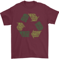 Recycle Bike Fun Cyclist Funny Mens T-Shirt Cotton Gildan Maroon