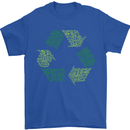 Recycle Bike Fun Cyclist Funny Mens T-Shirt Cotton Gildan Royal Blue