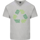 Recycle Bike Fun Cyclist Funny Mens V-Neck Cotton T-Shirt Sports Grey