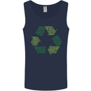 Recycle Bike Fun Cyclist Funny Mens Vest Tank Top Navy Blue