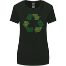 Recycle Bike Fun Cyclist Funny Womens Wider Cut T-Shirt Black