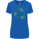 Recycle Bike Fun Cyclist Funny Womens Wider Cut T-Shirt Royal Blue