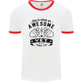 Awesome Vet Looks Like Veterinarian Mens White Ringer T-Shirt White/Red