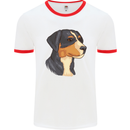 Appenzeller Sennenhund Dog Mens Ringer T-Shirt White/Red