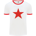 Red Star Army As Worn by Mens White Ringer T-Shirt White/Red