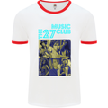 The 27 Music Club Mens White Ringer T-Shirt White/Red