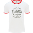 Vintage Year 29th Birthday 1994 Mens Ringer T-Shirt White/Red