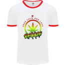 Keep Calm and Love Reggae Music Mens White Ringer T-Shirt White/Red