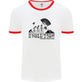 Powered Paragliding Evolution Paraglider Mens White Ringer T-Shirt White/Red