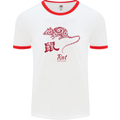 Chinese Zodiac Shengxiao Year of the Rat Mens White Ringer T-Shirt White/Red