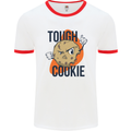 A Tough Cookie MMA Mixed Martial Arts Funny Mens White Ringer T-Shirt White/Red