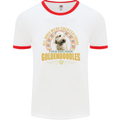 A Goldendoodle Dog Mens Ringer T-Shirt White/Red