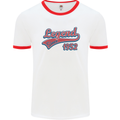 Legend Since 71st Birthday 1952 Mens Ringer T-Shirt White/Red