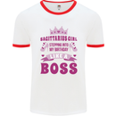 Sagittarius Girl Birthday 21st 30th 40th 50th Mens Ringer T-Shirt White/Red