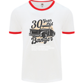 30 Year Old Banger Birthday 30th Year Old Mens Ringer T-Shirt White/Red