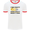 Arts and Crafts Funny Crafty Art Artist Mens Ringer T-Shirt White/Red