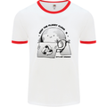 Funny Climate Change Keep the Planet Clean Mens Ringer T-Shirt White/Red