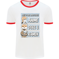 A Girl Who Loves Anime Dogs & Ramen Mens Ringer T-Shirt White/Red