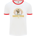 A Yorkshire Terrier Dog Mens Ringer T-Shirt White/Red