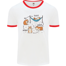 Hampster Eat Sleep Wheek Repeat Funny Mens White Ringer T-Shirt White/Red