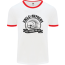 Uncle & Nephews Best Friends Uncle's Day Mens White Ringer T-Shirt White/Red