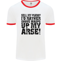 Sell My Piano? Funny Pianist Player Music Mens White Ringer T-Shirt White/Red