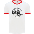 A Snowmobile Winter Sports Mens White Ringer T-Shirt White/Red