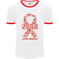 Wear Red For My Girlfriend Stroke Awareness Mens Ringer T-Shirt White/Red