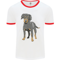 A Coonhound Dog Mens Ringer T-Shirt White/Red