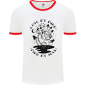 Lose My Mind Funny Magic Mushrooms Drugs Mens White Ringer T-Shirt White/Red