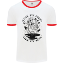 Lose My Mind Funny Magic Mushrooms Drugs Mens White Ringer T-Shirt White/Red
