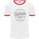 Vintage Year 26th Birthday 1997 Mens Ringer T-Shirt White/Red