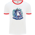 A Reggae Shark Mens White Ringer T-Shirt White/Red