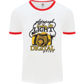 Photography Drawing With Light Photographer Mens White Ringer T-Shirt White/Red