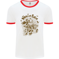 Join Our Coven Funny Halloween Pumpkin Mens White Ringer T-Shirt White/Red