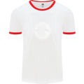 Moonchild Cancer Zodiac Mens Ringer T-Shirt White/Red