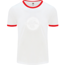 Moonchild Cancer Zodiac Mens Ringer T-Shirt White/Red