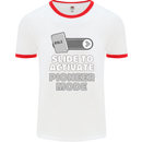 Christian Pioneer Mode Funny Christianity Mens White Ringer T-Shirt White/Red