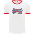 Legend Since 18th Birthday 2005 Mens Ringer T-Shirt White/Red