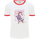 Possum Anatomy Mens White Ringer T-Shirt White/Red