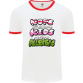 Not Having Kids the Dog is Allergic Funny Mens Ringer T-Shirt White/Red