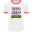 Not Having Kids the Dog is Allergic Funny Mens Ringer T-Shirt White/Red