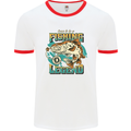 Fishing Legend Funny Fisherman Mens White Ringer T-Shirt White/Red