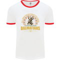 A Dalmatian Dog Mens Ringer T-Shirt White/Red