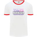 Parkour Free Running the Art of Movement Mens White Ringer T-Shirt White/Red