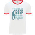 Metal Detecting The Next Beep Funny Mens Ringer T-Shirt White/Red