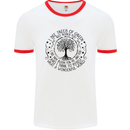 Trees What a Wonderful World Environment Mens White Ringer T-Shirt White/Red